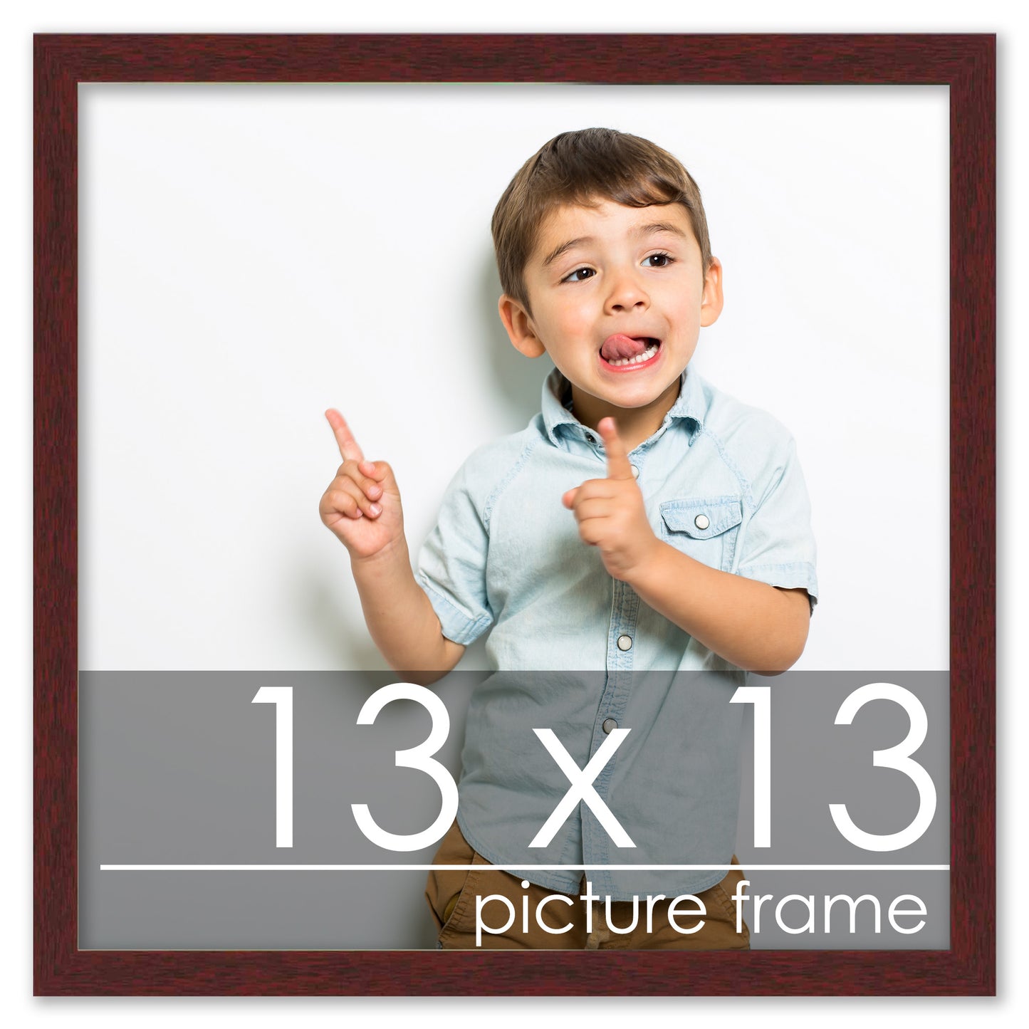 Traditional Mahogany Wood Picture Frame