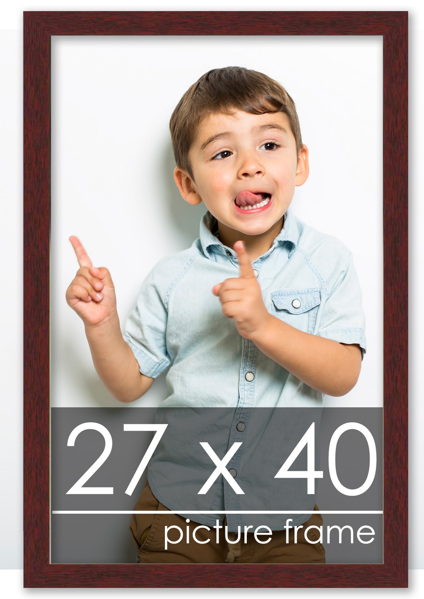 Traditional Mahogany Wood Picture Frame