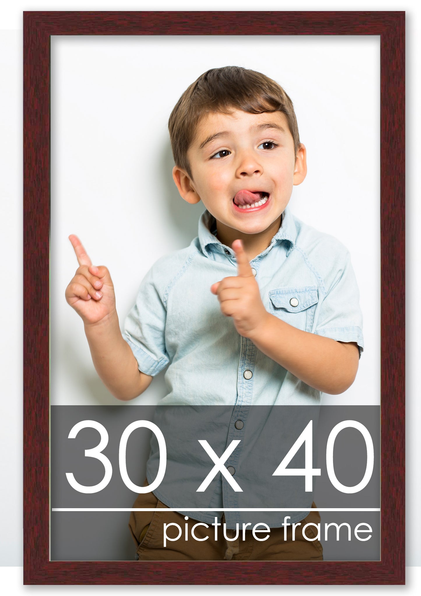 Traditional Mahogany Wood Picture Frame
