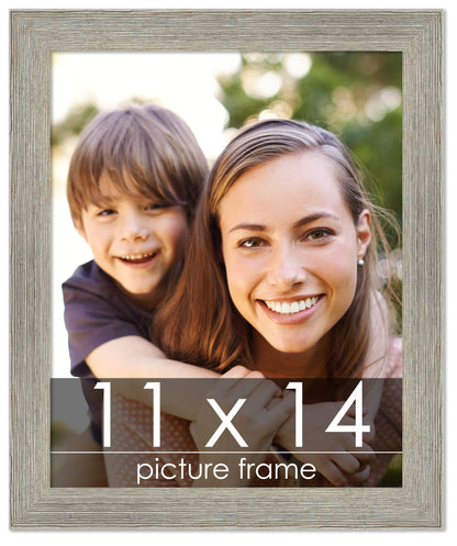 Distressed/Aged Contrast Grey Wood Picture Frame