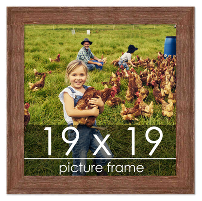 Distressed/Aged Brown Wood Picture Frame