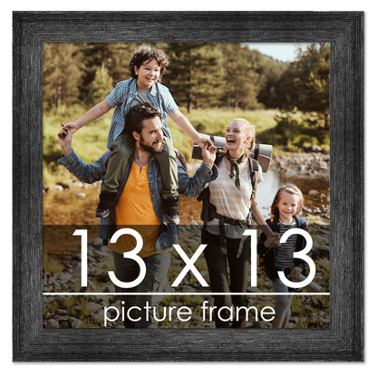 Distressed/Aged Black Wood Picture Frame