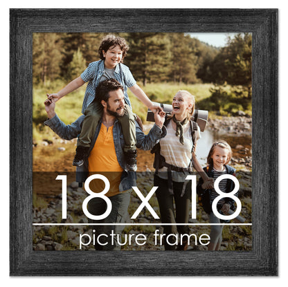 Distressed/Aged Black Wood Picture Frame