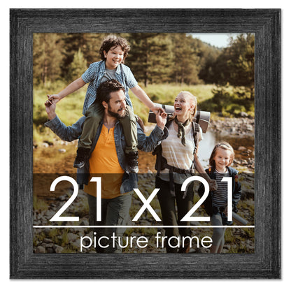 Distressed/Aged Black Wood Picture Frame