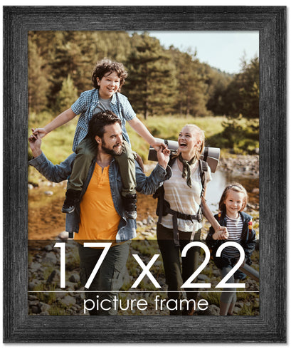 Distressed/Aged Black Wood Picture Frame