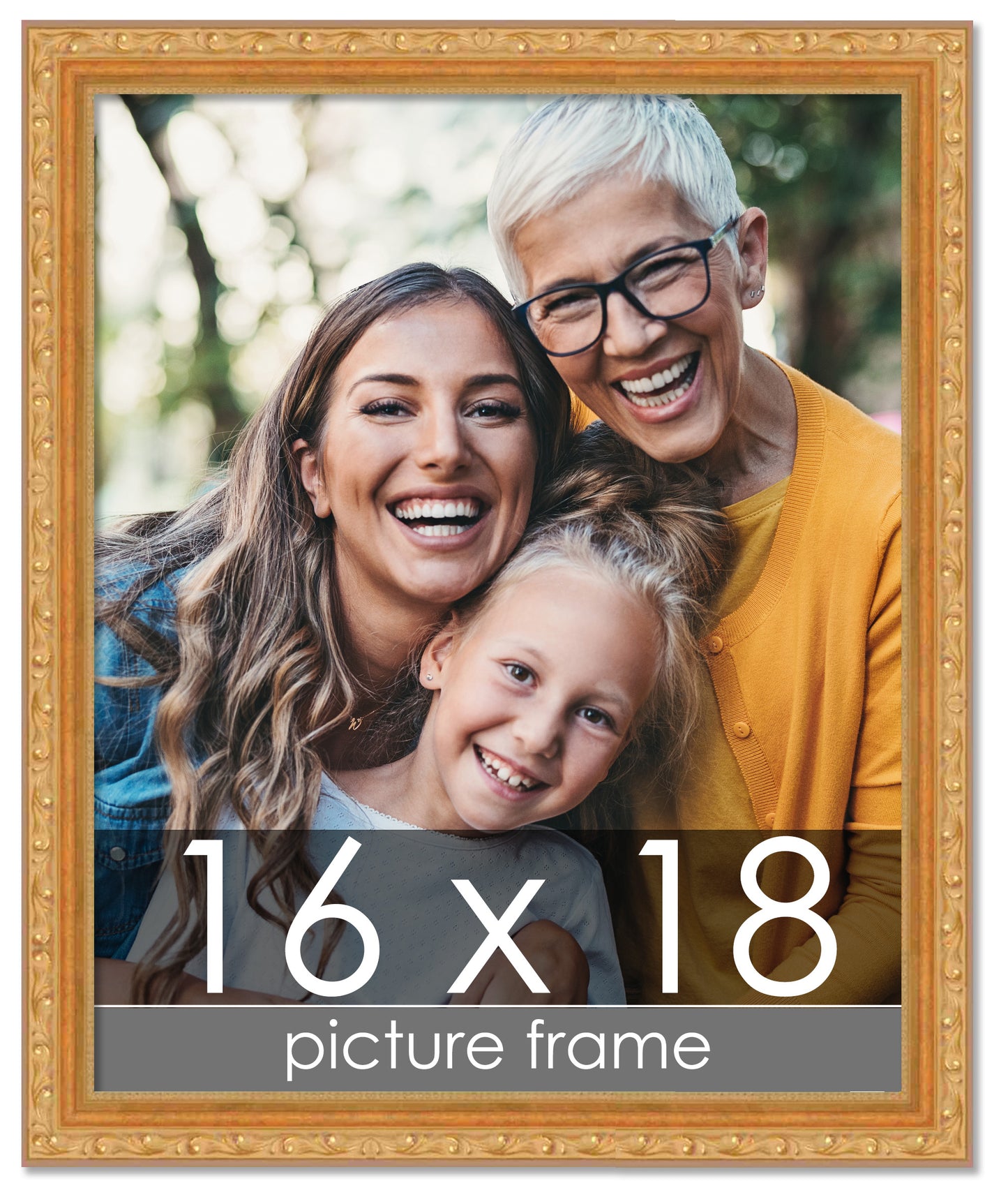 Traditional Gold Wood Picture Frame