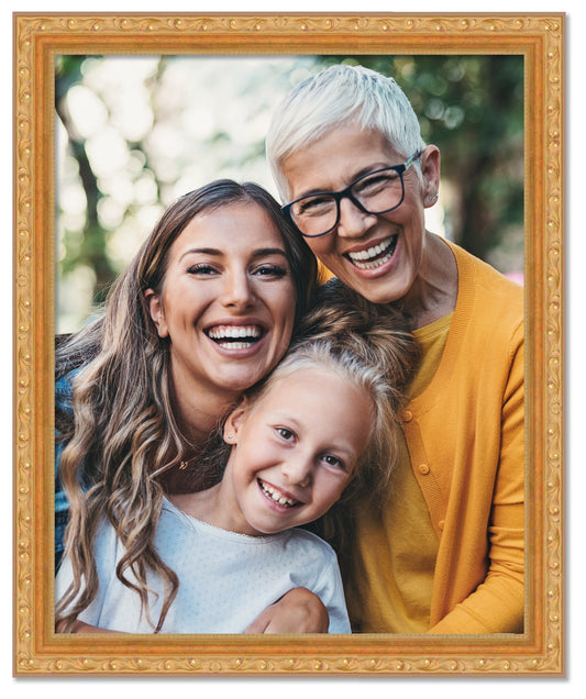 Traditional Gold Wood Picture Frame