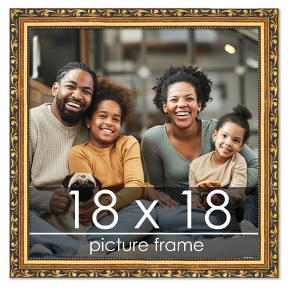Traditional Gold Wood Picture Frame