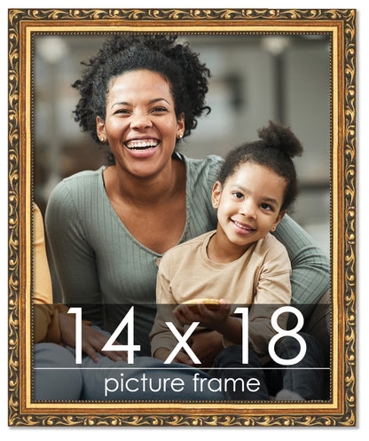 Traditional Gold Wood Picture Frame