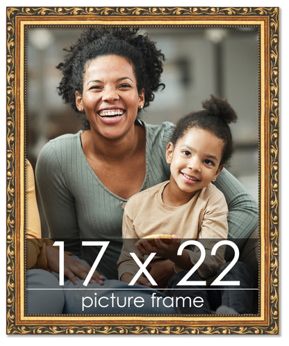 Traditional Gold Wood Picture Frame