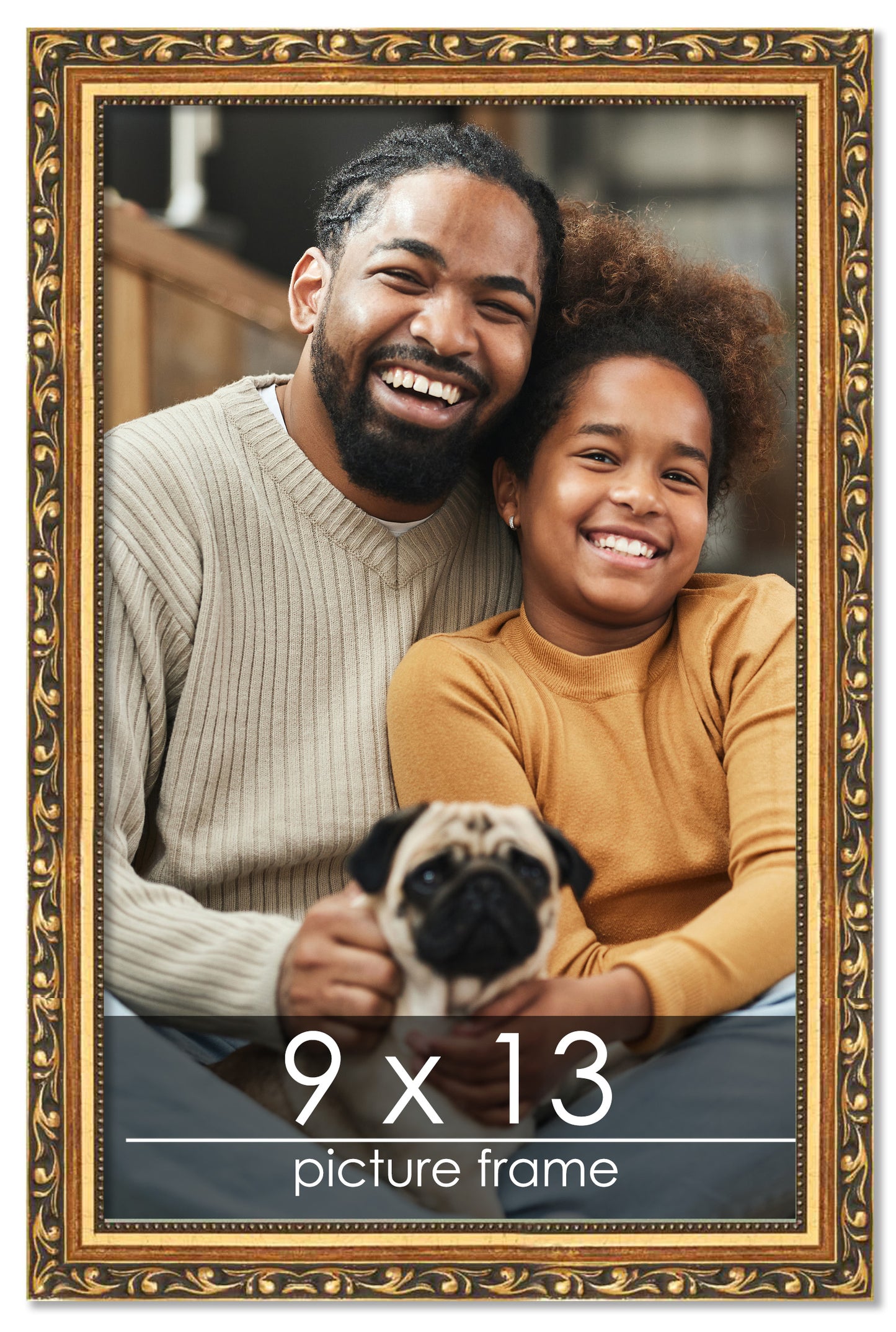 Traditional Gold Wood Picture Frame