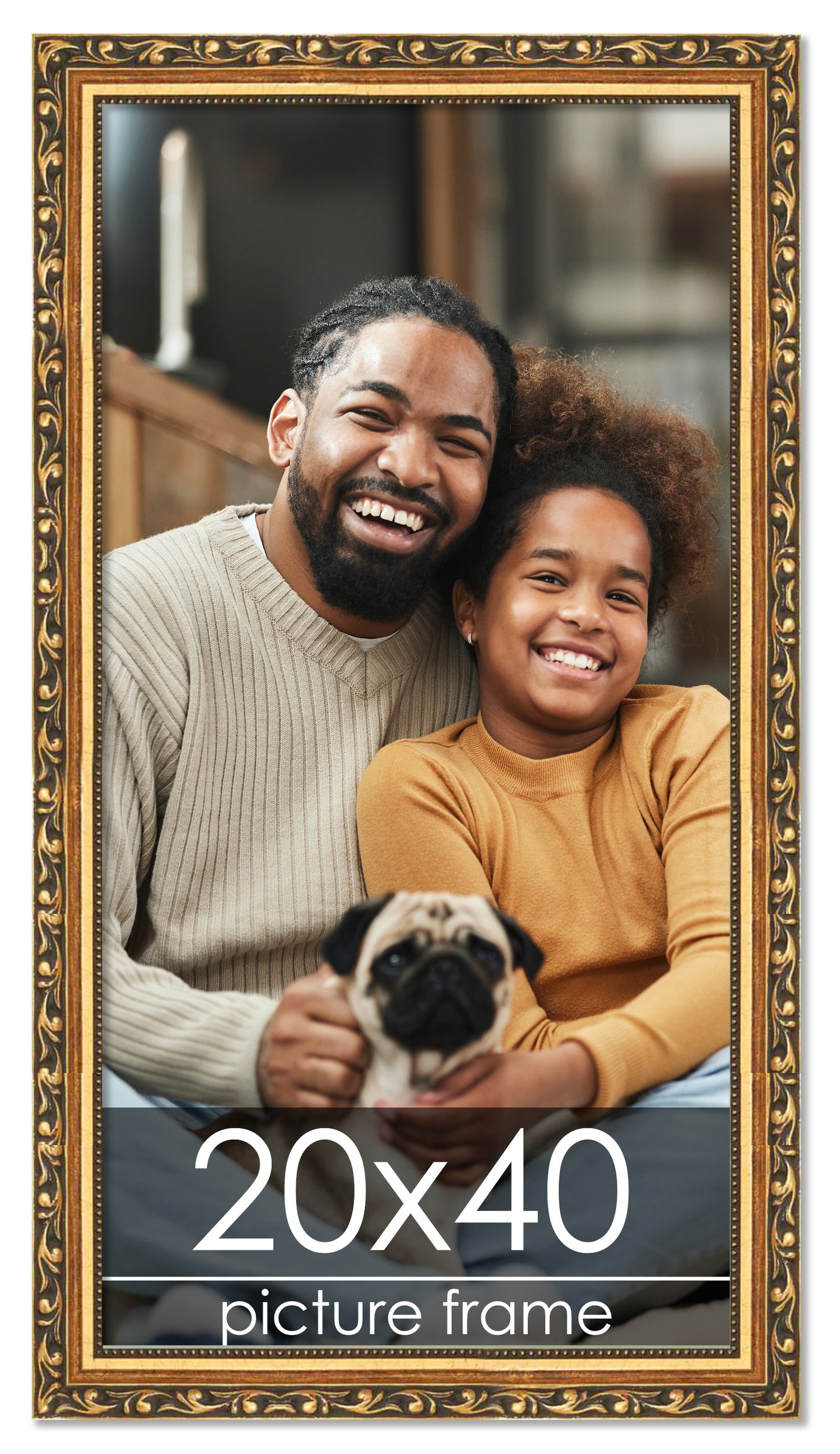 Traditional Gold Wood Picture Frame
