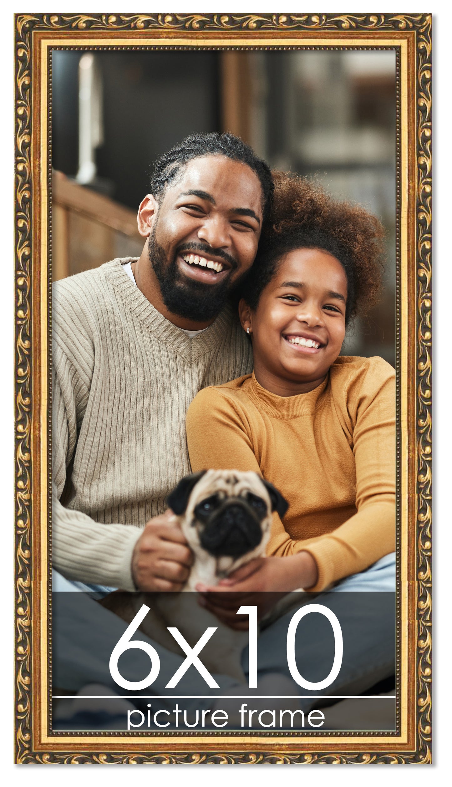 Traditional Gold Wood Picture Frame