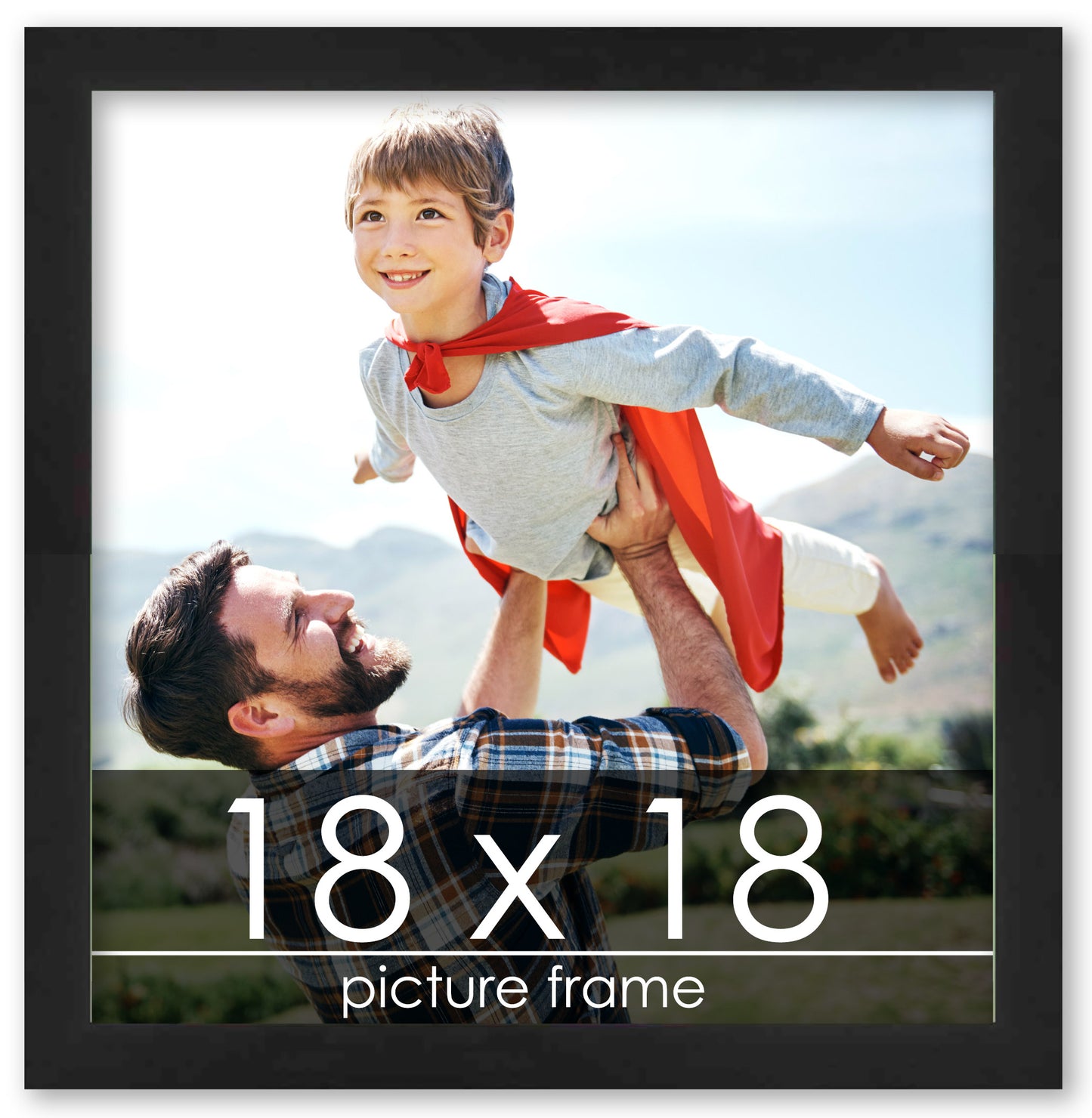 Lacquer Black Wood Picture Frame