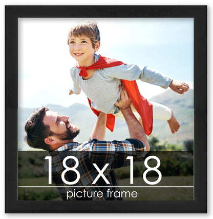 Lacquer Black Wood Picture Frame