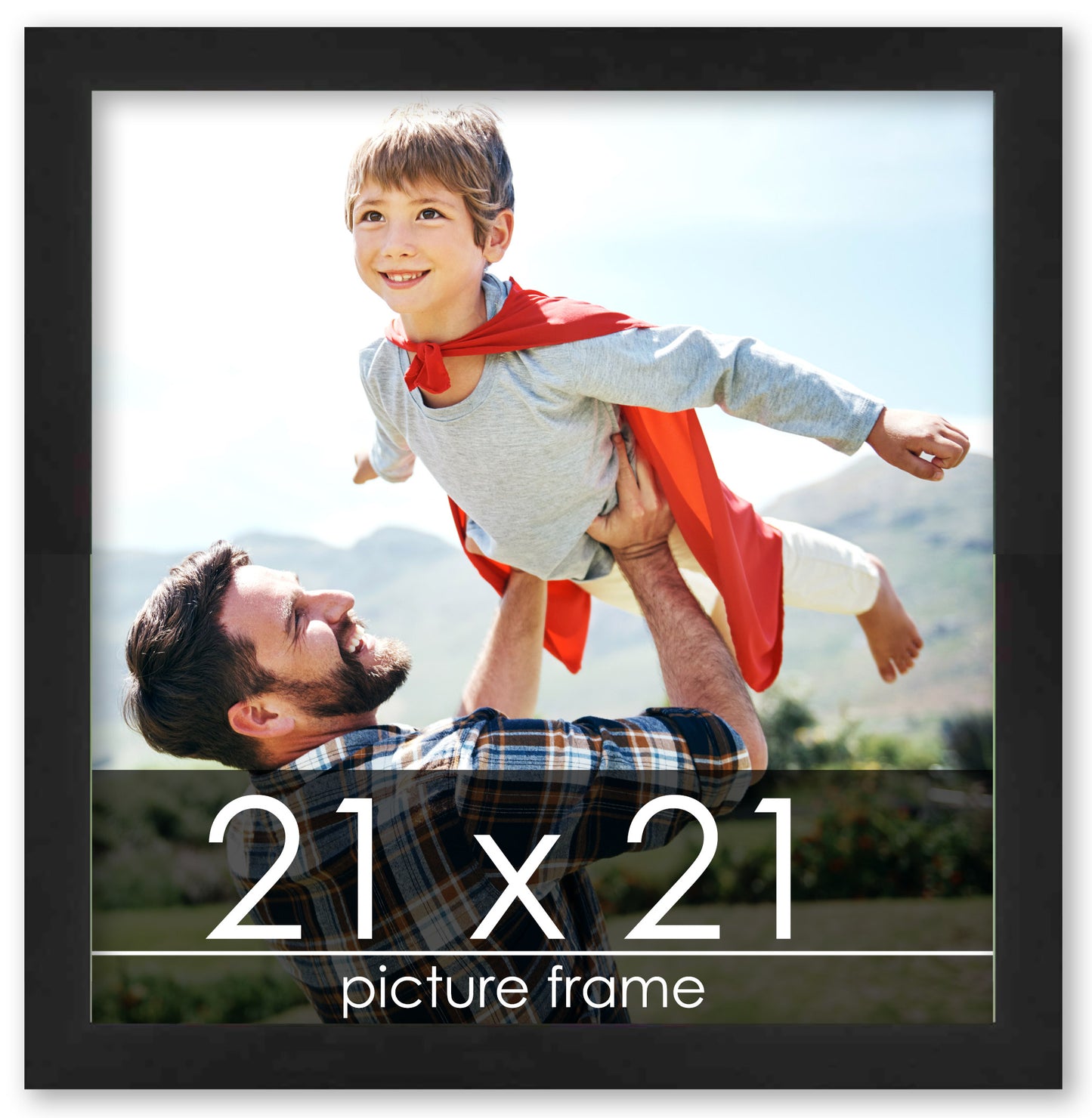 Lacquer Black Wood Picture Frame