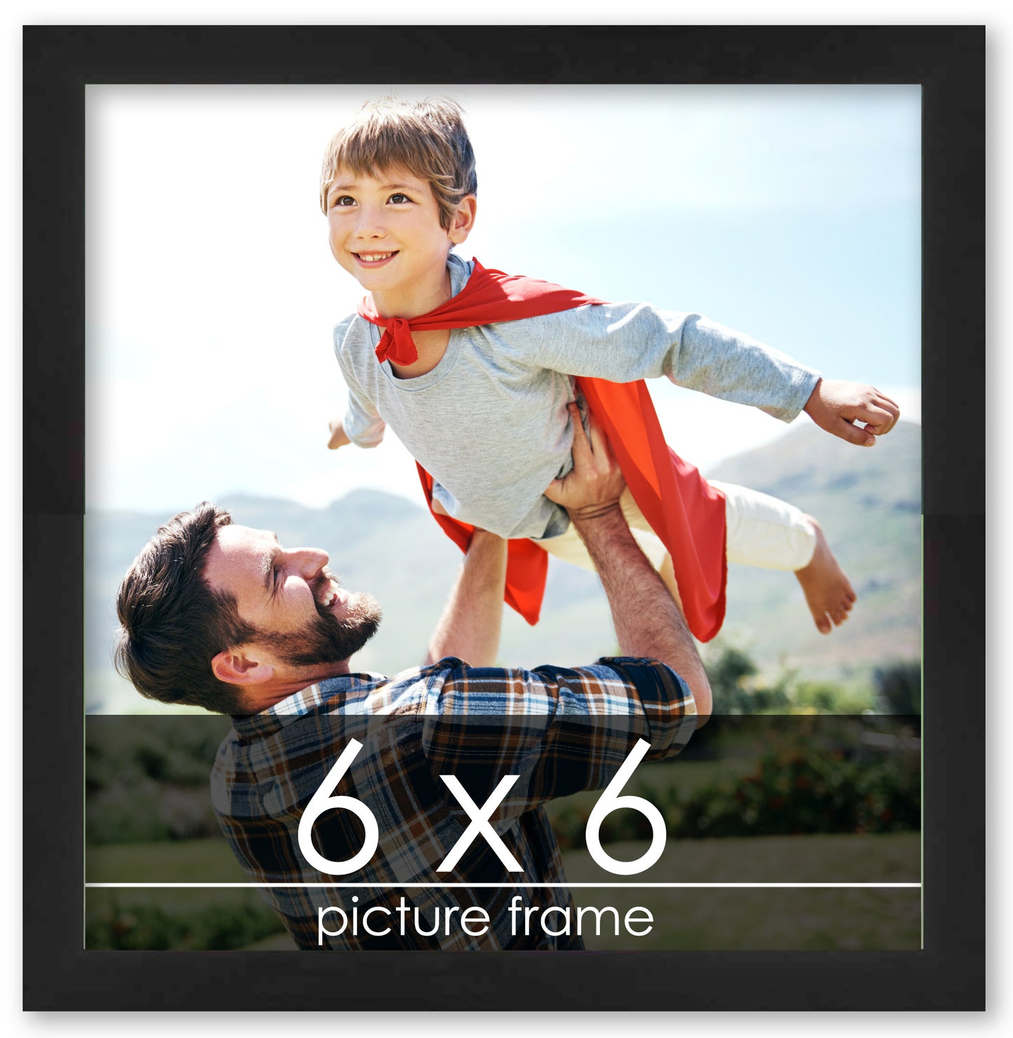 Lacquer Black Wood Picture Frame