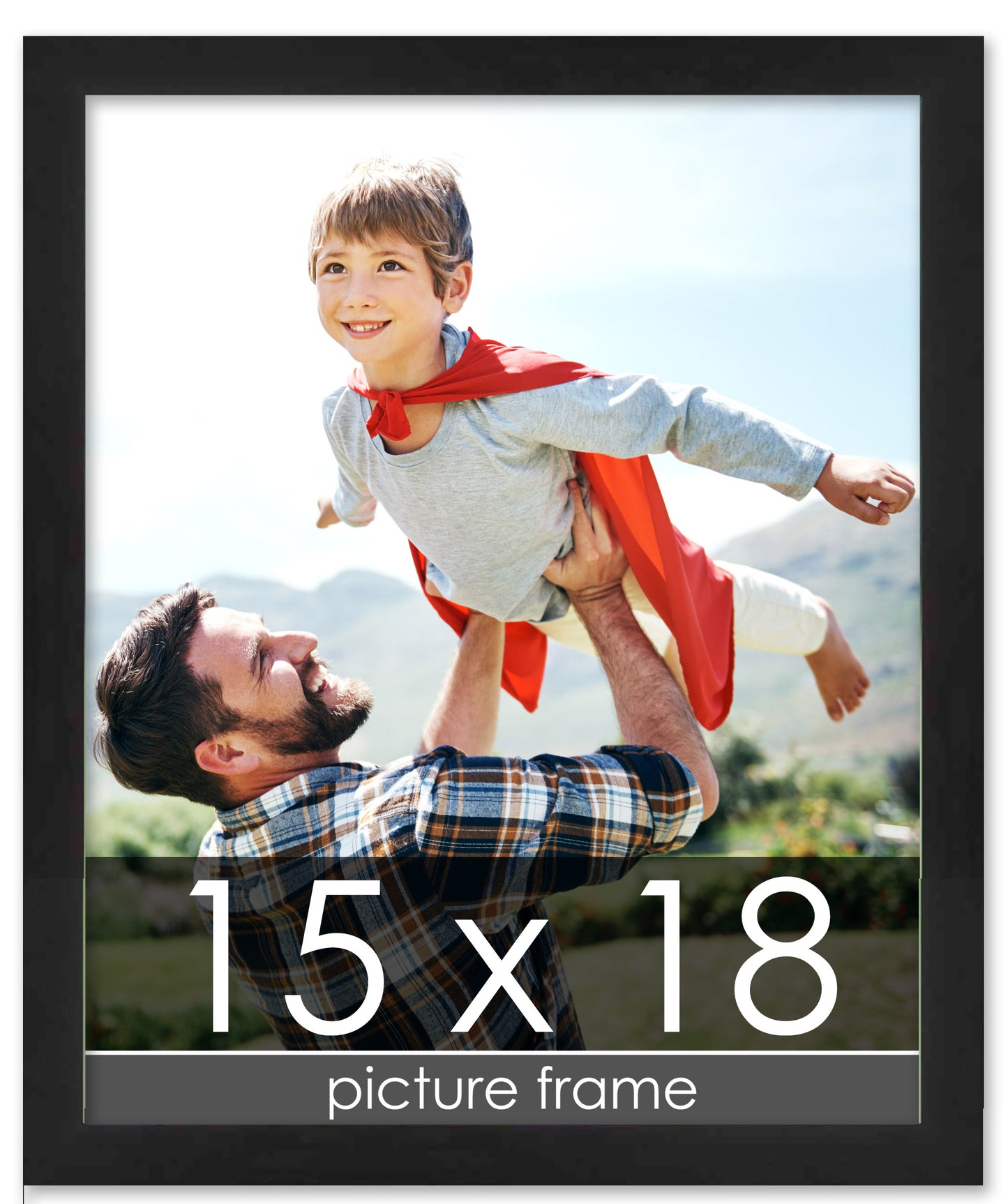 Lacquer Black Wood Picture Frame