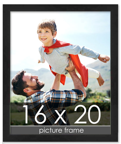 Lacquer Black Wood Picture Frame