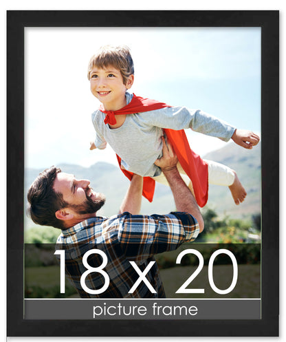 Lacquer Black Wood Picture Frame