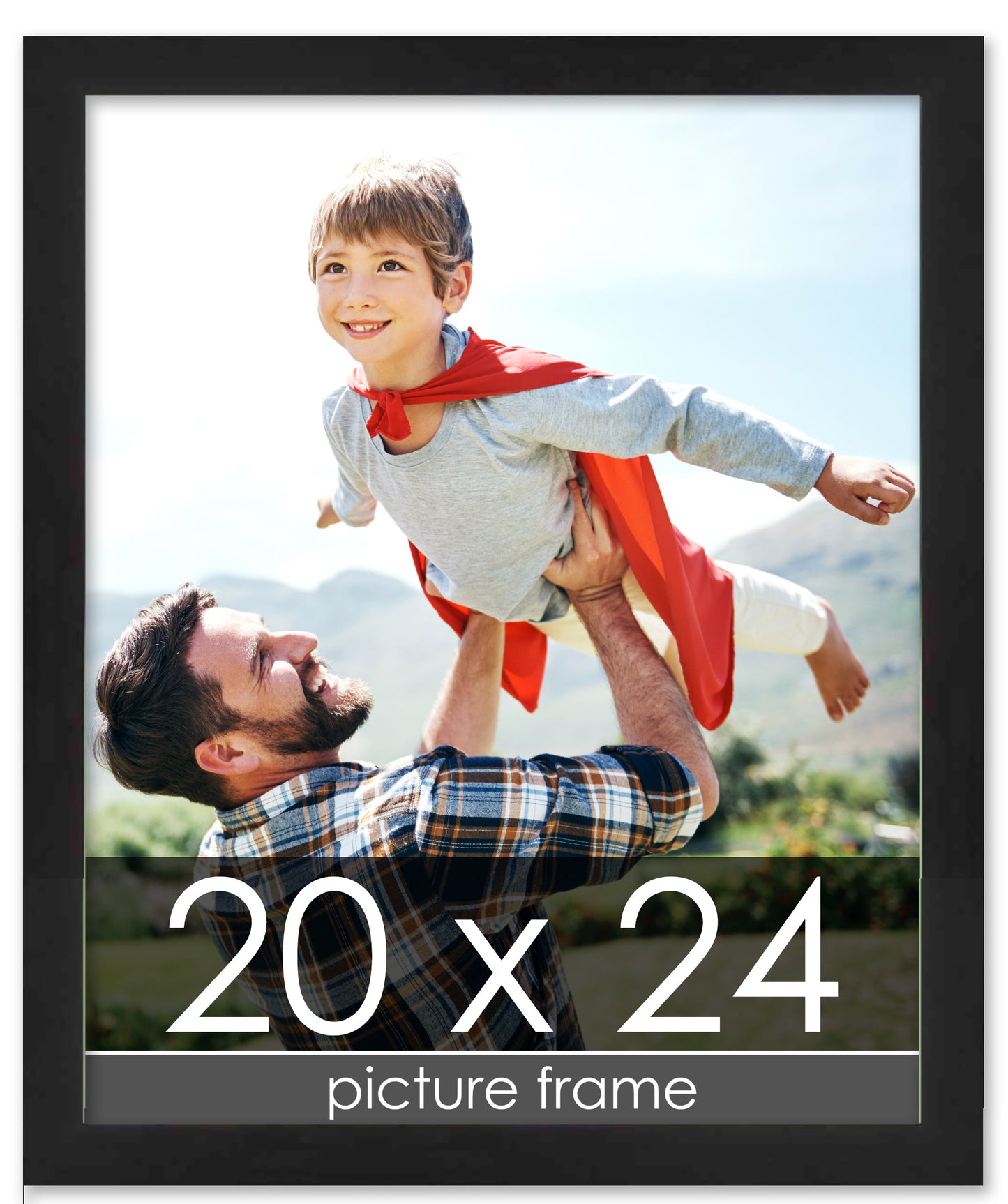 Lacquer Black Wood Picture Frame