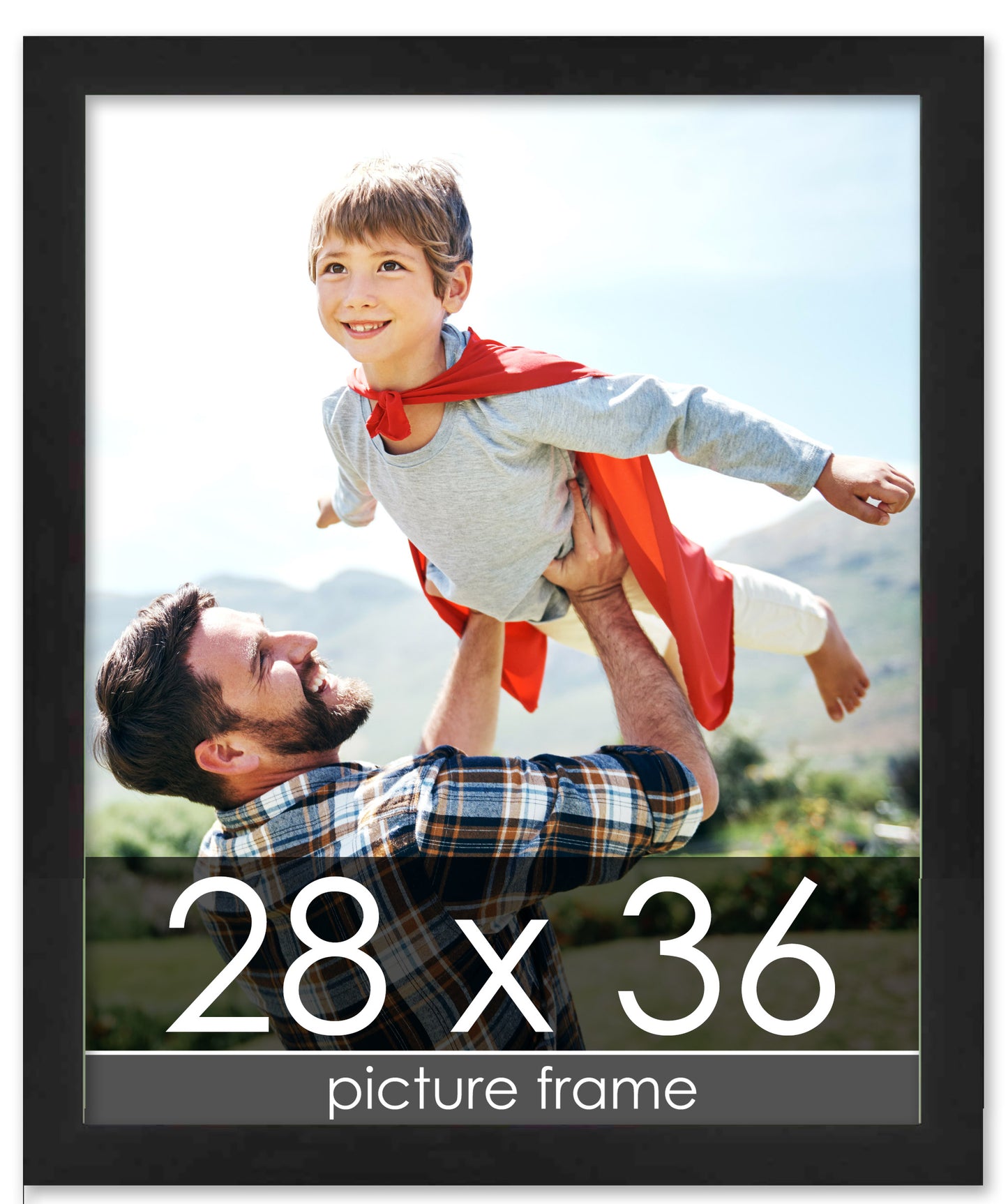 Lacquer Black Wood Picture Frame