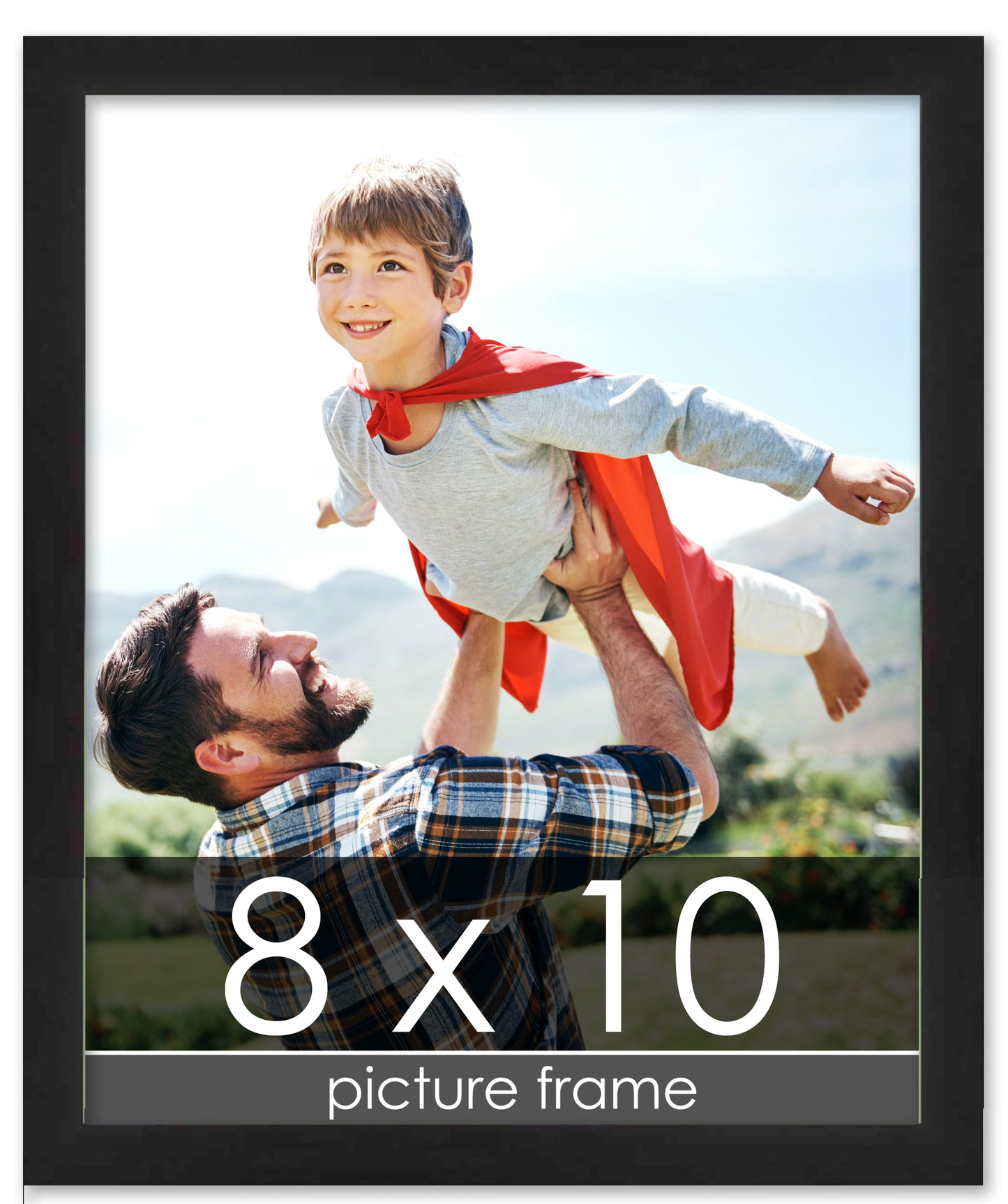 Lacquer Black Wood Picture Frame