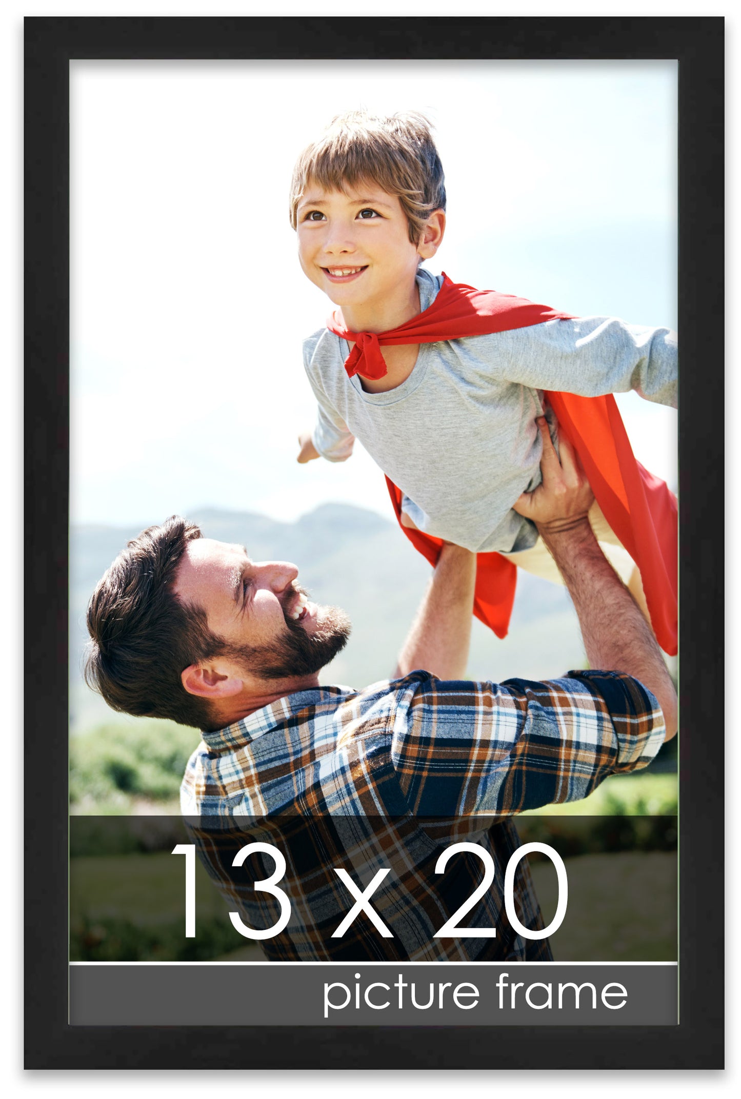 Lacquer Black Wood Picture Frame