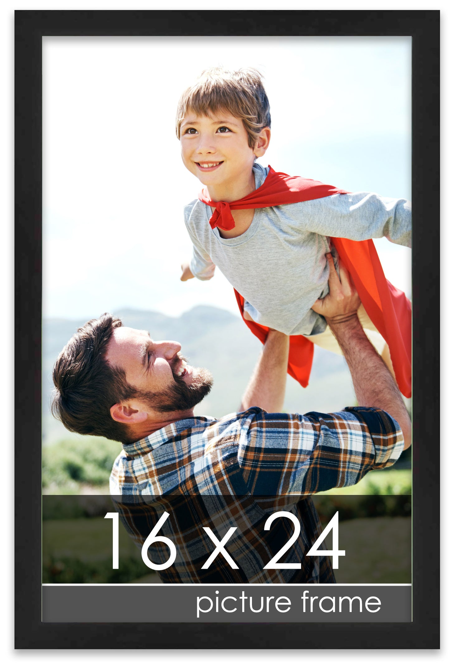 Lacquer Black Wood Picture Frame