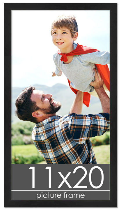 Lacquer Black Wood Picture Frame