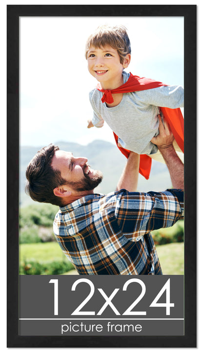 Lacquer Black Wood Picture Frame