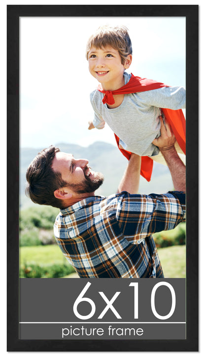 Lacquer Black Wood Picture Frame