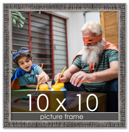 Distressed/Aged Black Wood Picture Frame