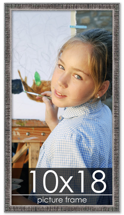 Distressed/Aged Black Wood Picture Frame