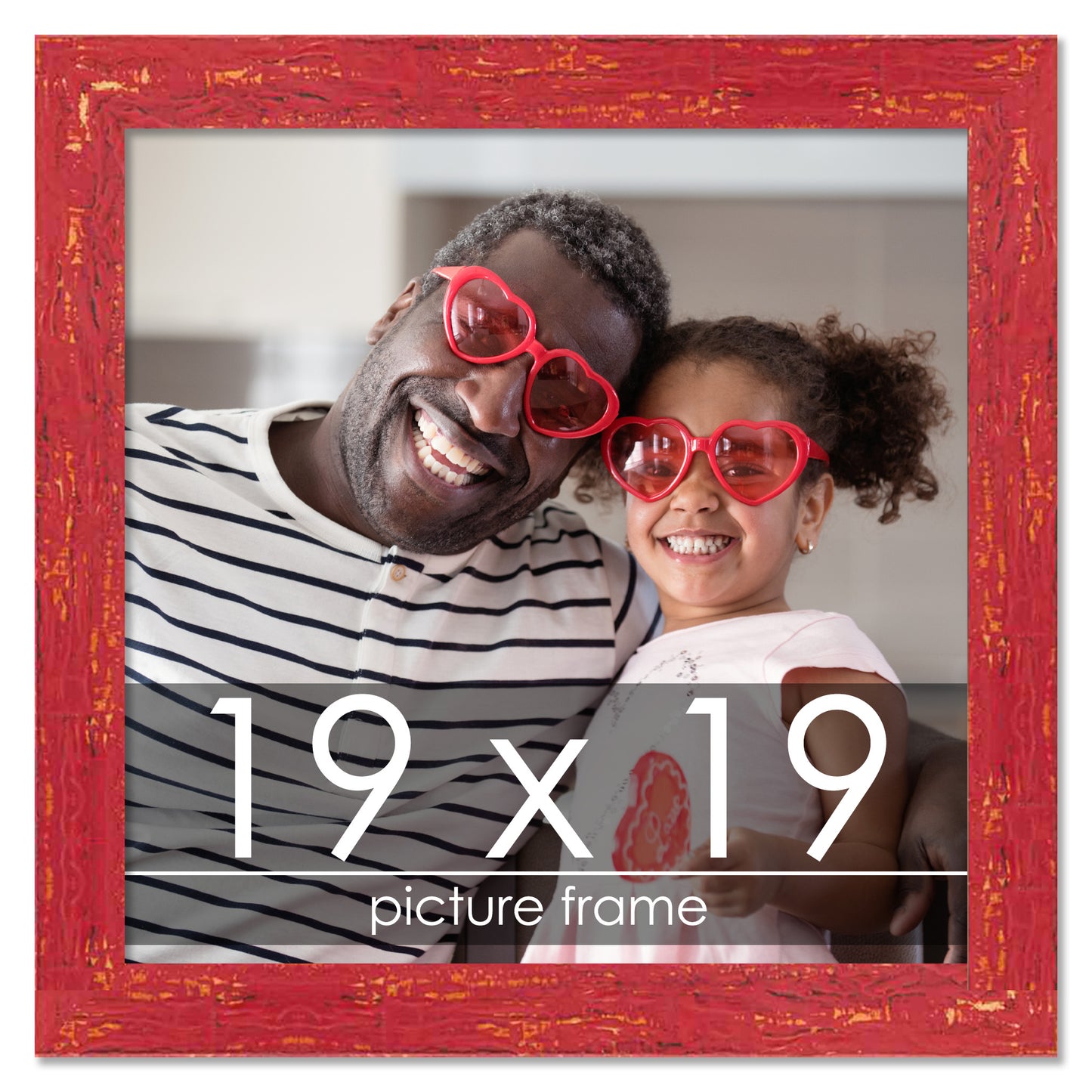 Shabby Chic Red Wood Picture Frame
