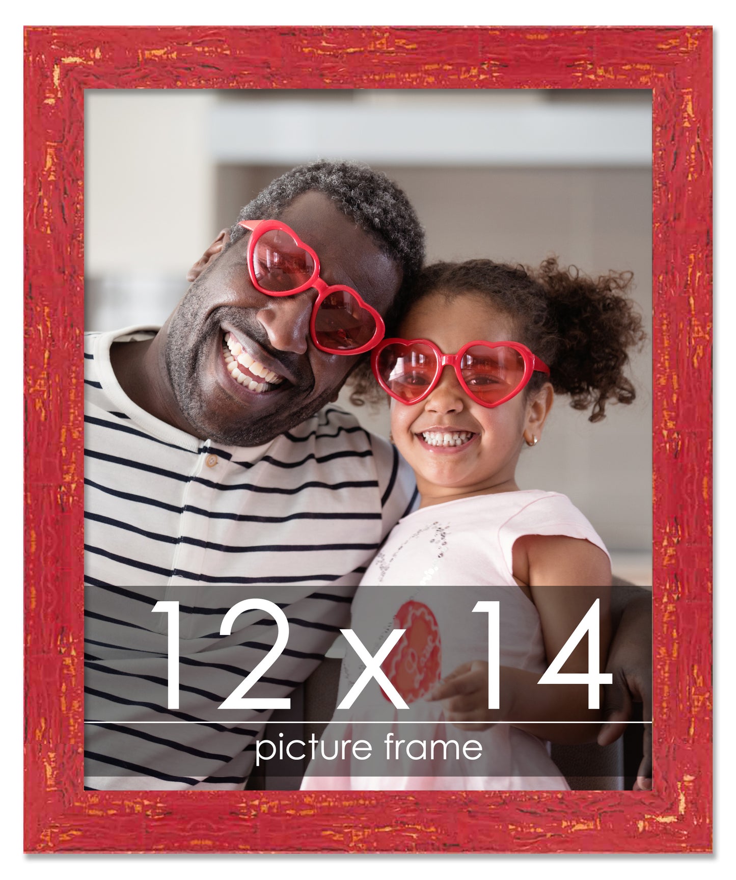 Shabby Chic Red Wood Picture Frame