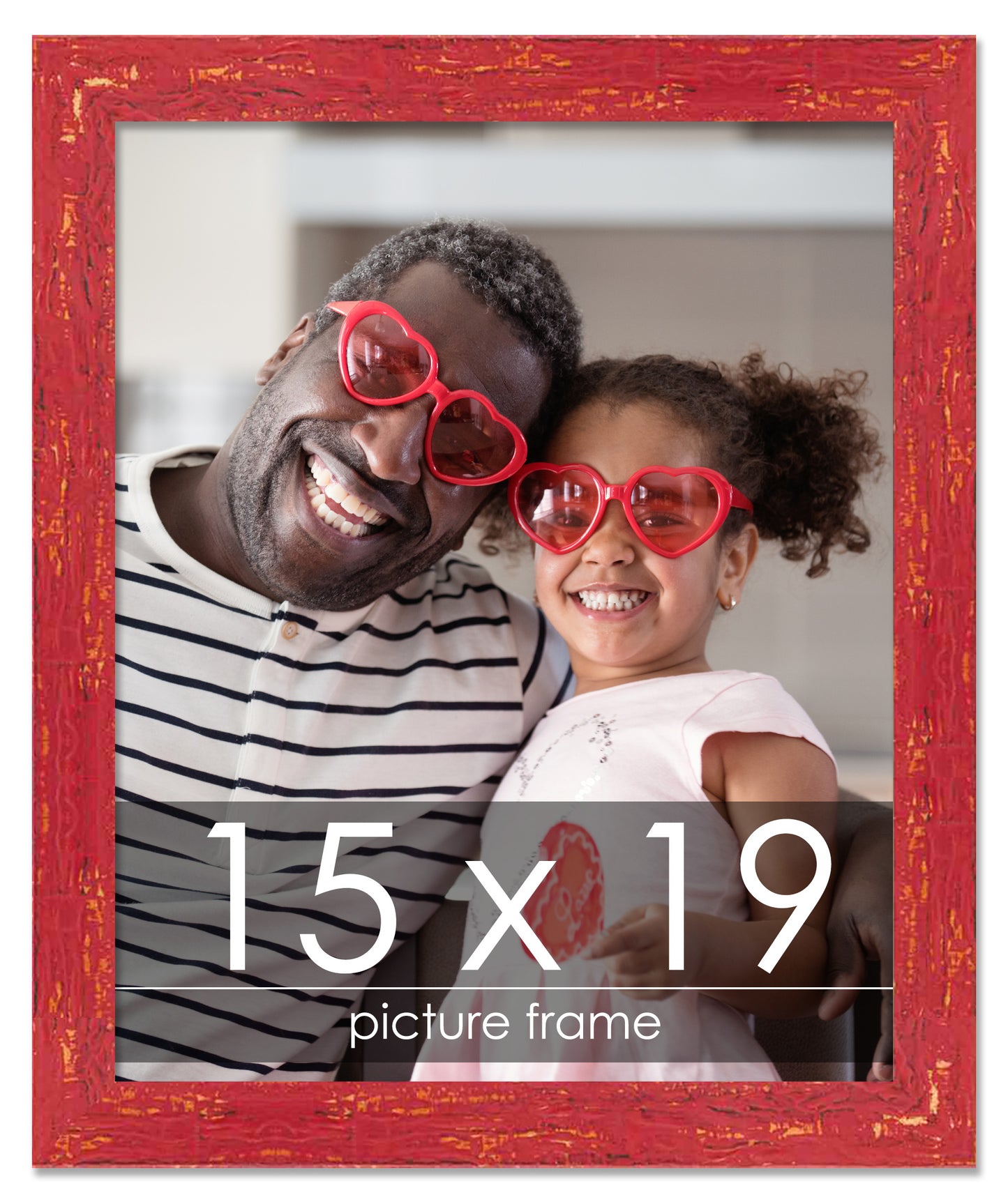 Shabby Chic Red Wood Picture Frame