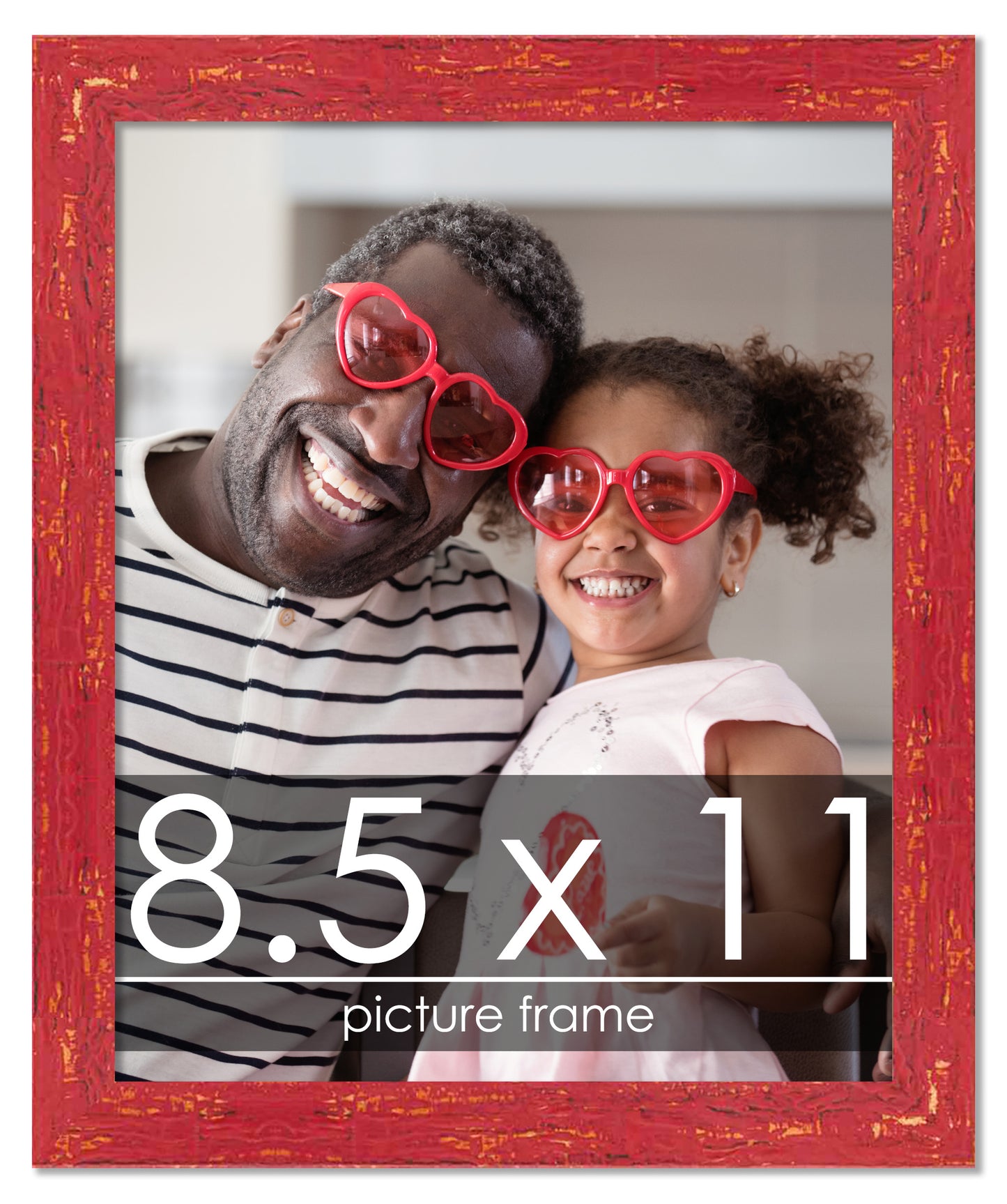 Shabby Chic Red Wood Picture Frame