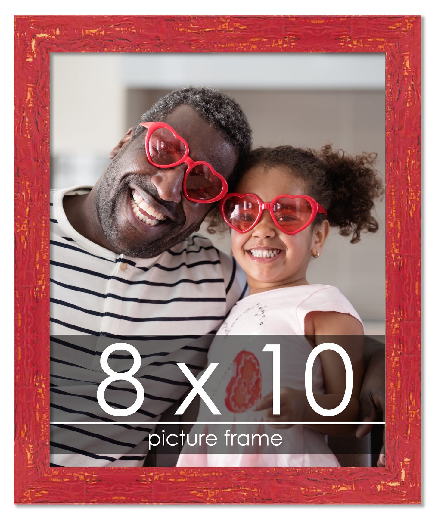 Shabby Chic Red Wood Picture Frame