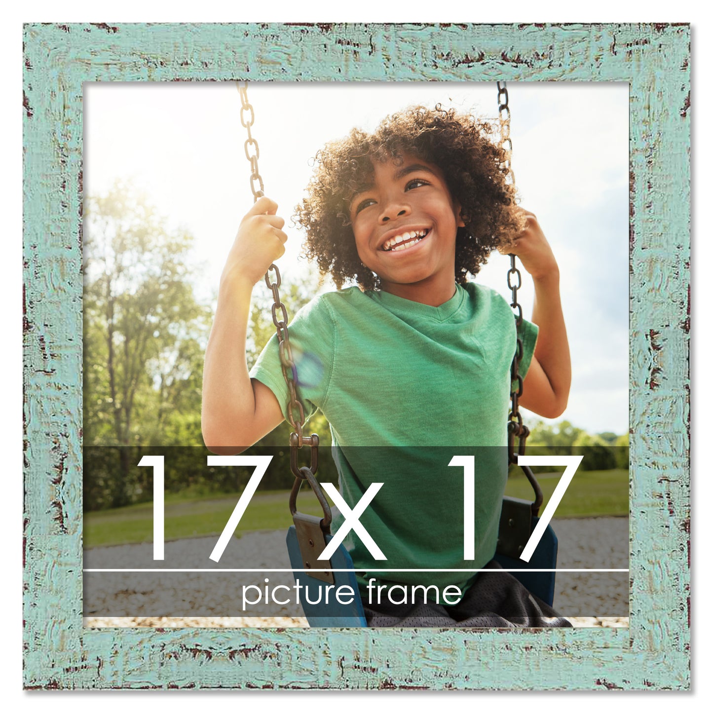Shabby Chic Green Wood Picture Frame