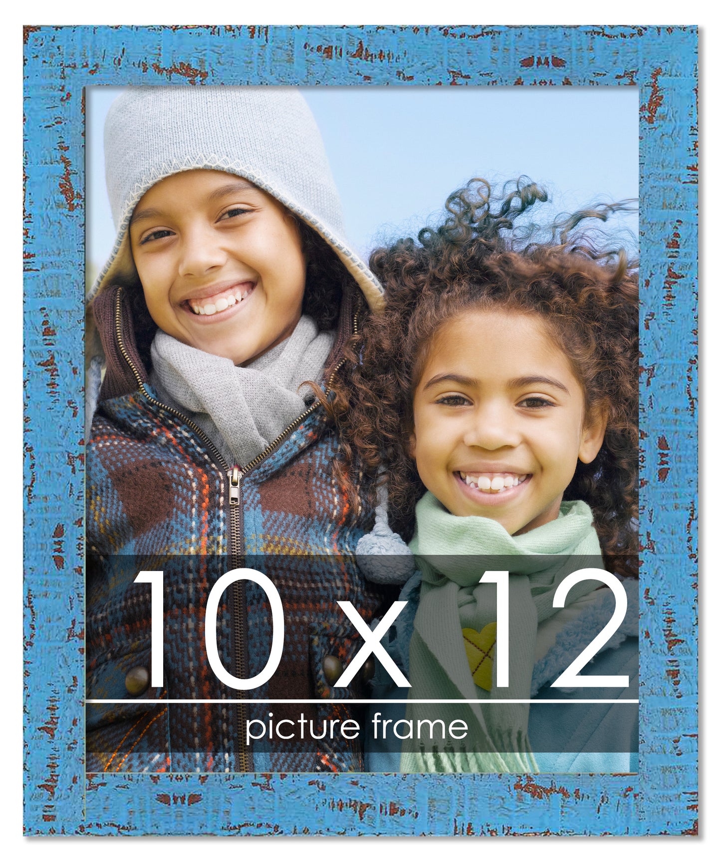 Shabby Chic Blue Wood Picture Frame