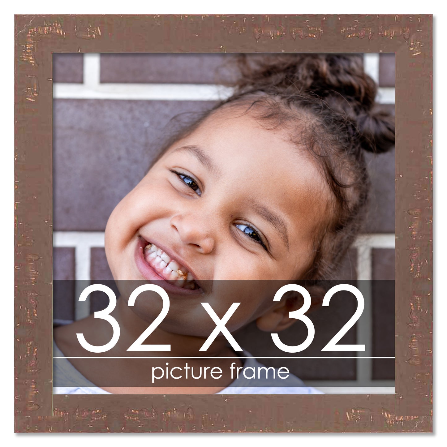 Shabby Chic Brown Wood Picture Frame