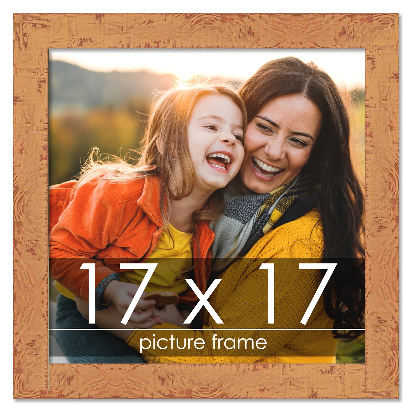Shabby Chic Orange Picture Frame