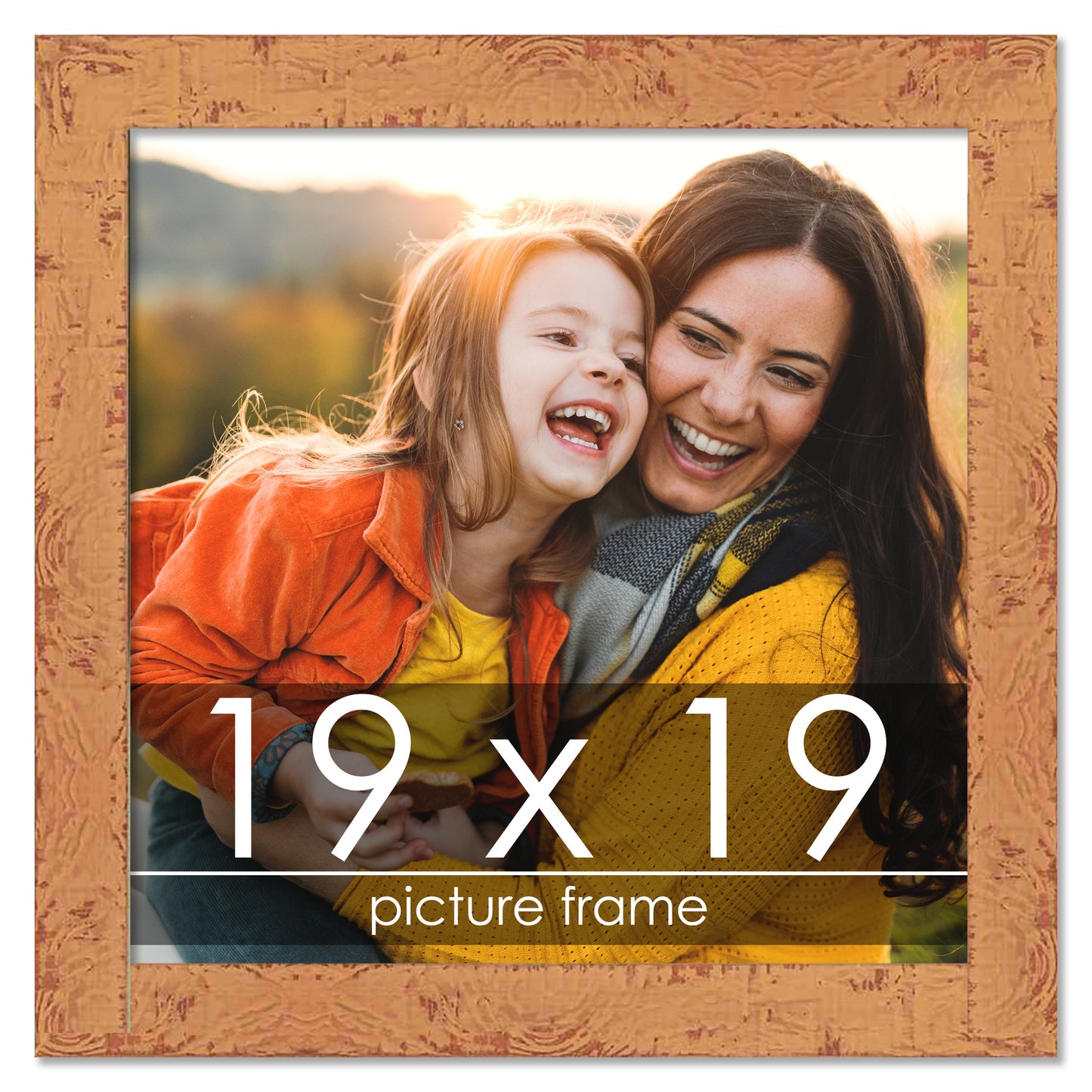 Shabby Chic Orange Picture Frame