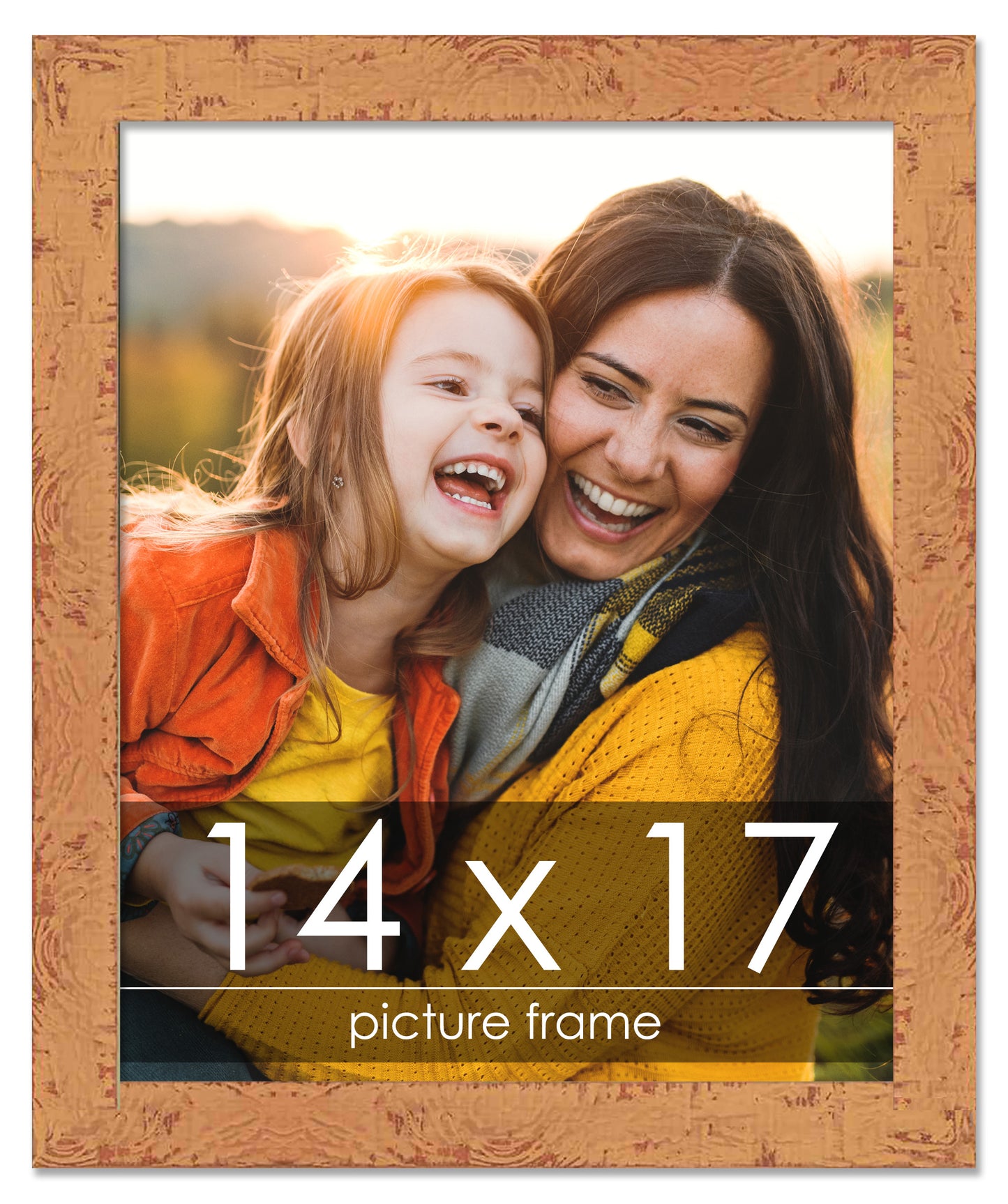 Shabby Chic Orange Picture Frame