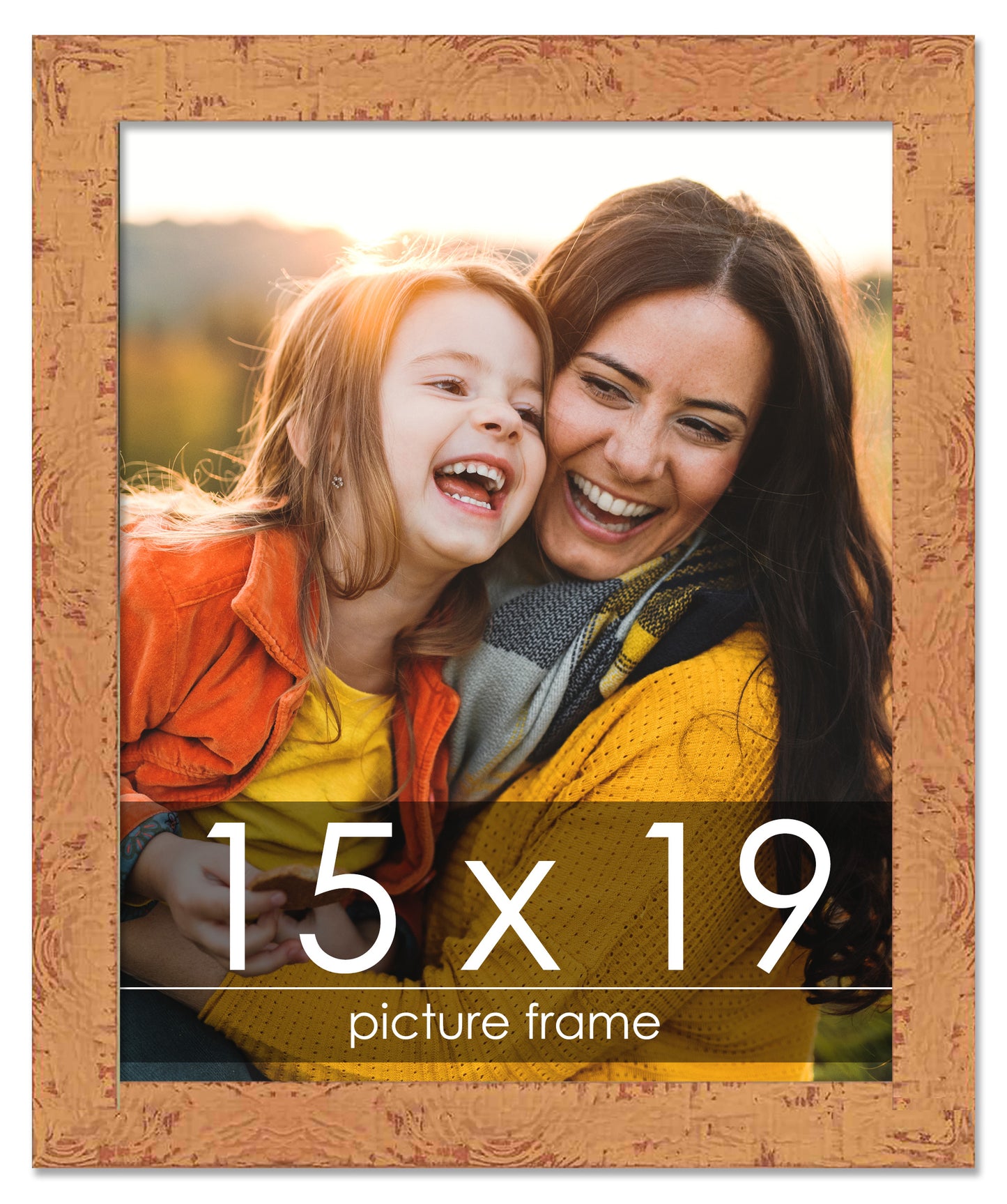 Shabby Chic Orange Picture Frame