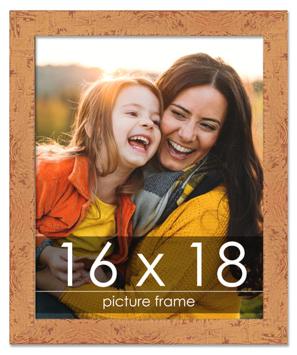 Shabby Chic Orange Picture Frame