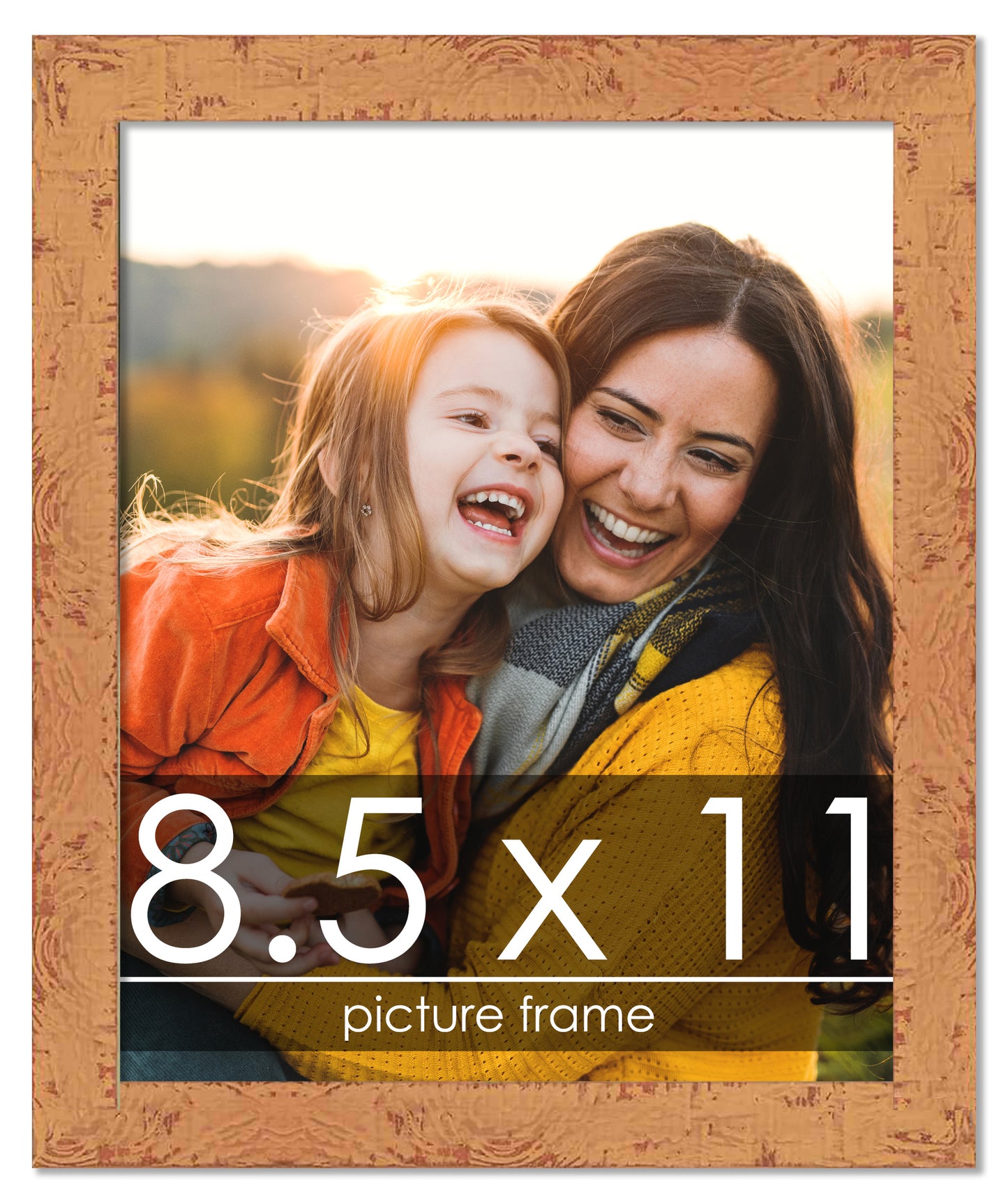 Shabby Chic Orange Picture Frame