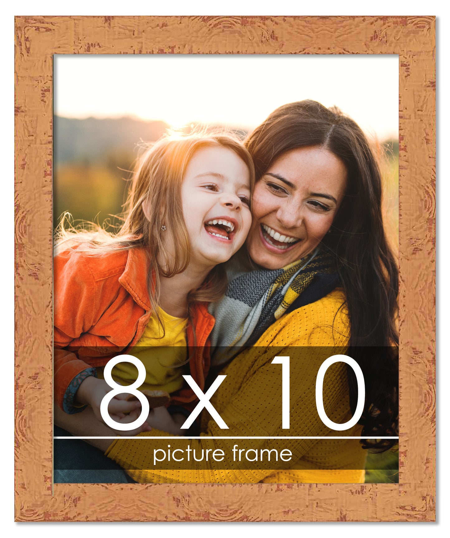 Shabby Chic Orange Picture Frame