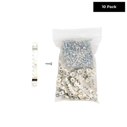 Large Silver Sawtooth Hangers